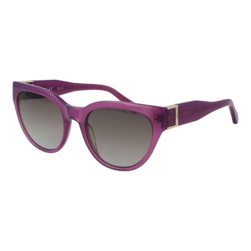Replay translucent purple plastic sunglasses with tinted lenses and thick frames