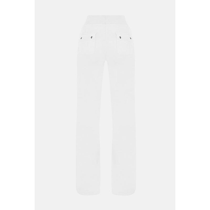 Juicy Couture white polyester casual pants viewed from the back