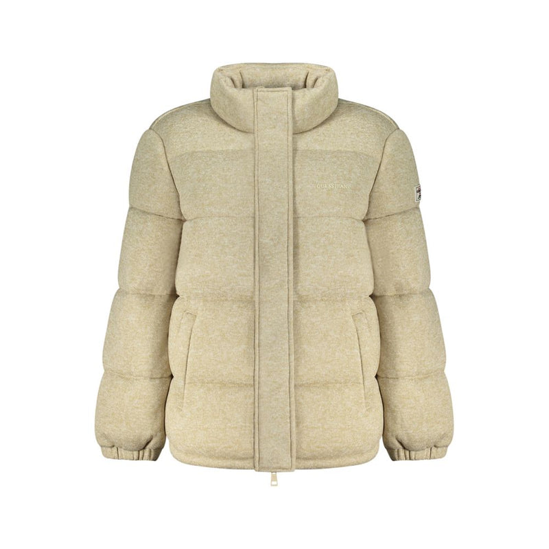 Guess Jeans Beige Polyester Women's Jacket