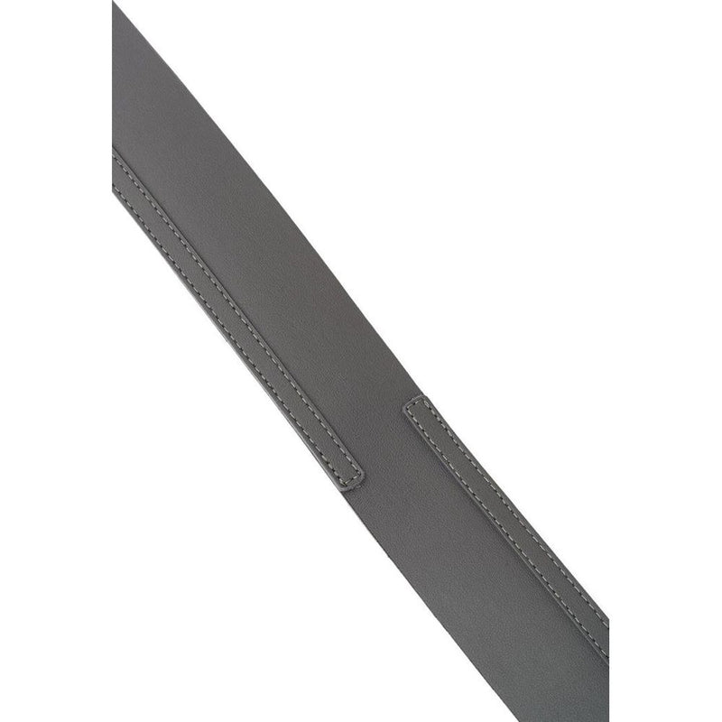 Gas gray polyethylene regular belt with stitching detail