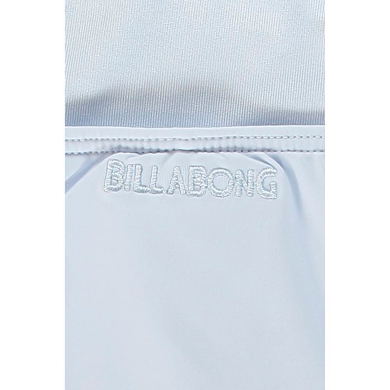 Light blue polyamide swim shorts with white Billabong logo embroidery on the pocket