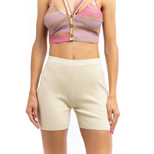 Patrizia Pepe Beige Nylon Leggings