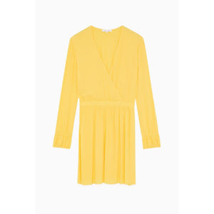 Patrizia Pepe Yellow Viscose Casual Dress