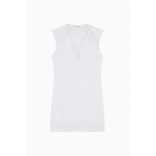 Patrizia Pepe purple viscose sleeveless casual dress with deep V-neckline