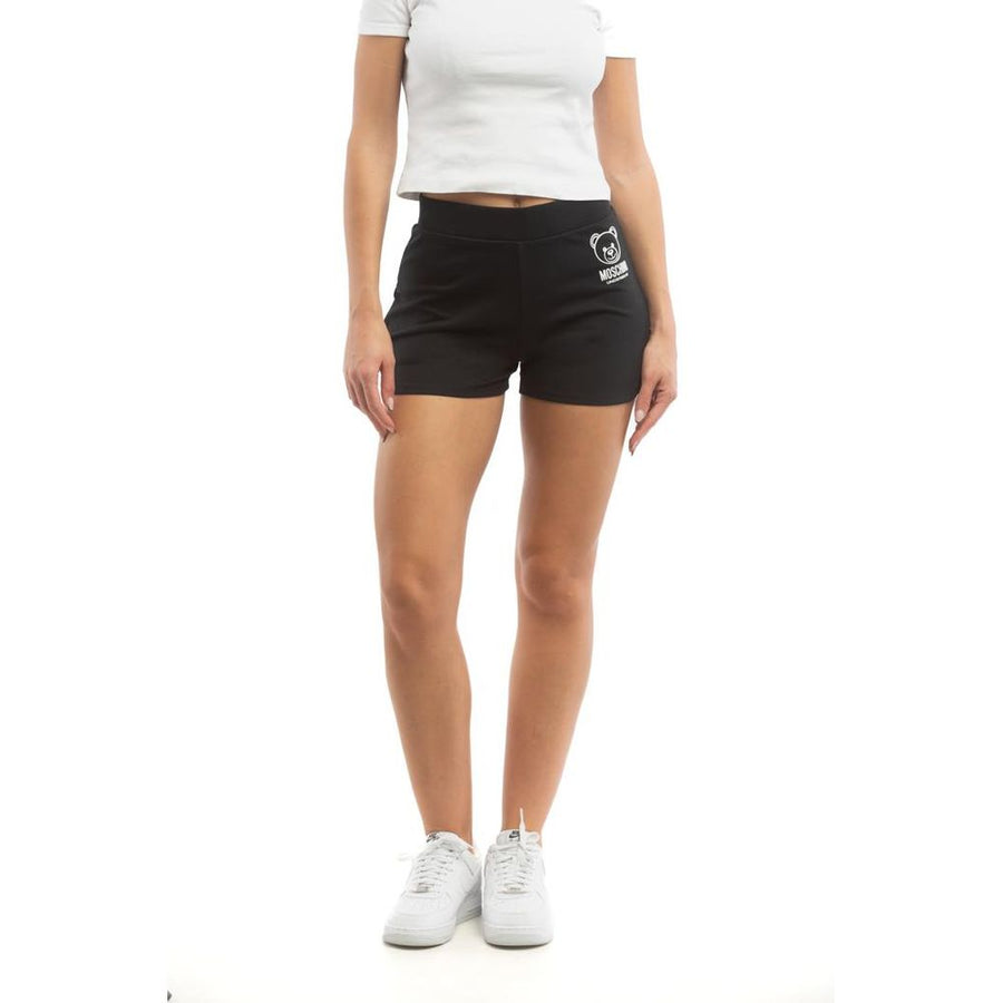 Moschino Black Cotton Short And Mini Shorts