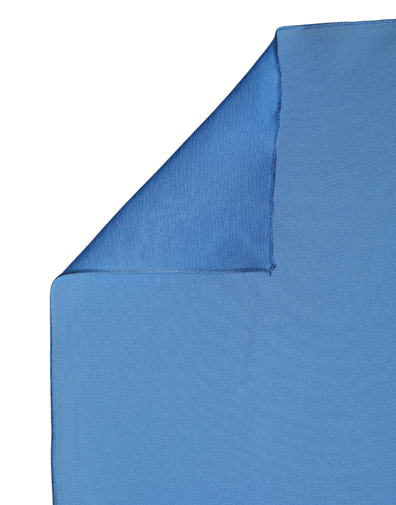 Blue silk neck wrap scarf stole shawl