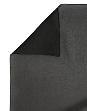 Dolce & Gabbana Black Silk Neck Wrap Shawl Stole 200cm x 64cm  Scarf