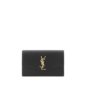 Saint Laurent Black Calf Leather Bos Taurus Wallet