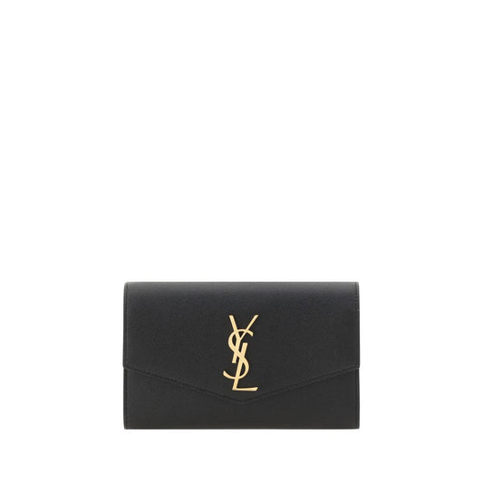 Saint Laurent Black Calf Leather Bos Taurus Wallet