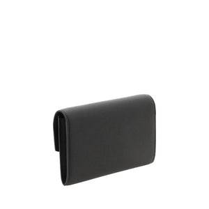 Saint Laurent Black Calf Leather Bos Taurus Wallet