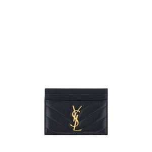 Saint Laurent Black Lamb Ovis Aries Aries Wallet
