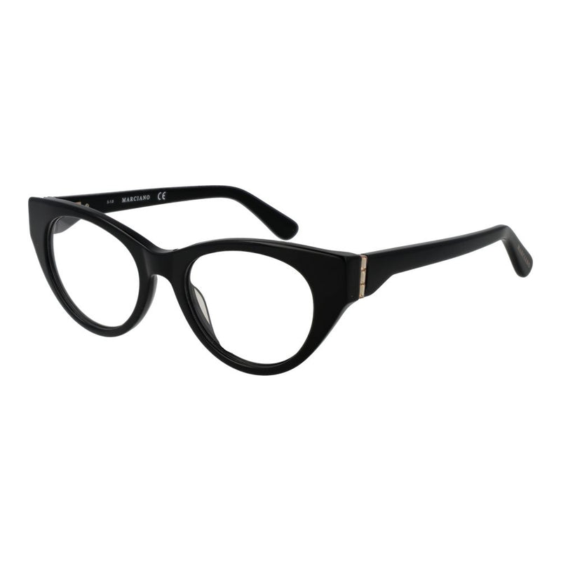 Black cat-eye plastic glasses frames by Marciano by Guess