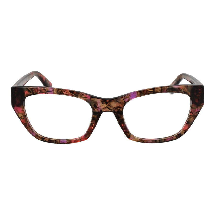 Marciano by Guess cat-eye plastic glasses frames in a multicolored floral and tortoiseshell pattern