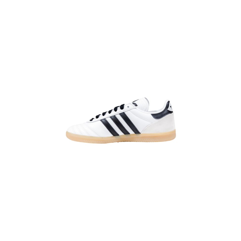 Black And White Artificial Leather Athletic Sneakers