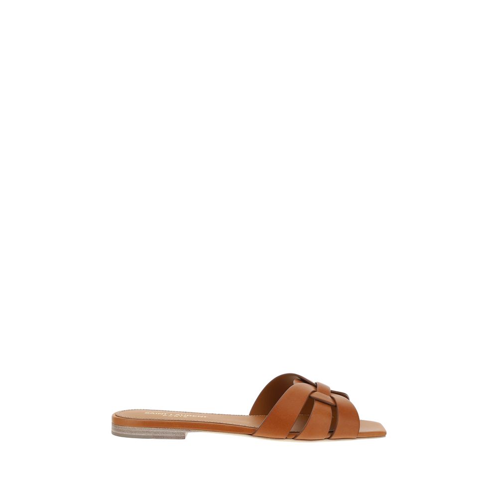 Brown sandal on a white background
