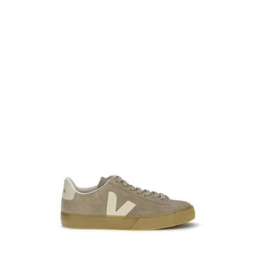 Beige sneaker with white sole on a white background