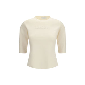 Max Mara Pure Beige Viscose T-Shirt