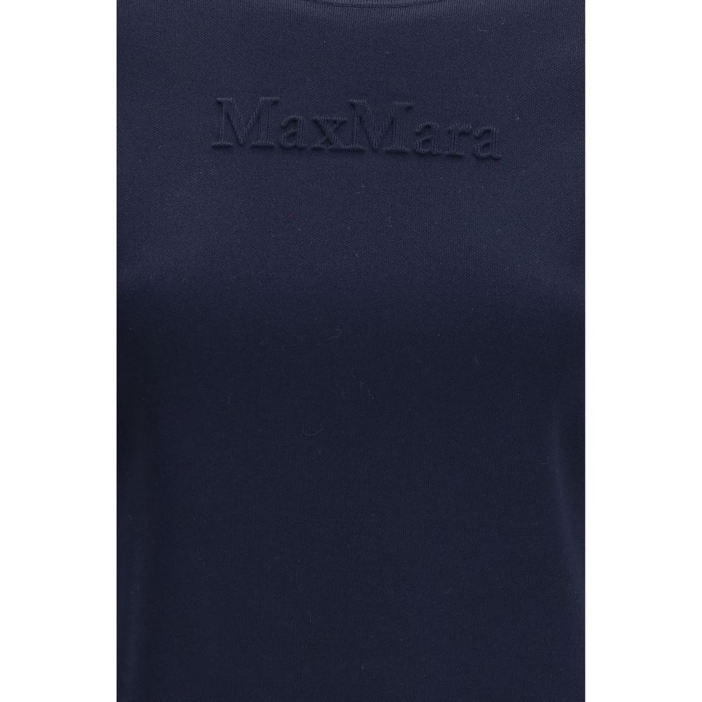 Max Mara Pure Blue Viscose T-Shirt