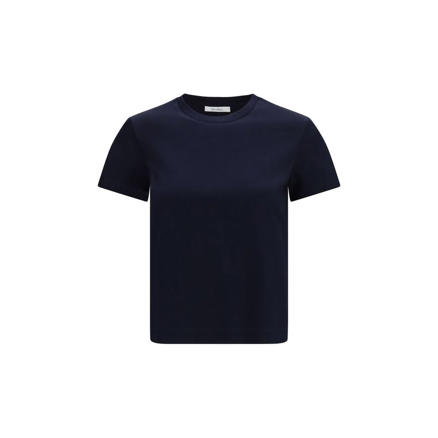 Max Mara Pure Blue Cotton T-Shirt