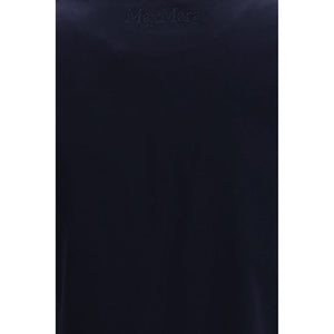 Max Mara Pure Blue Cotton T-Shirt