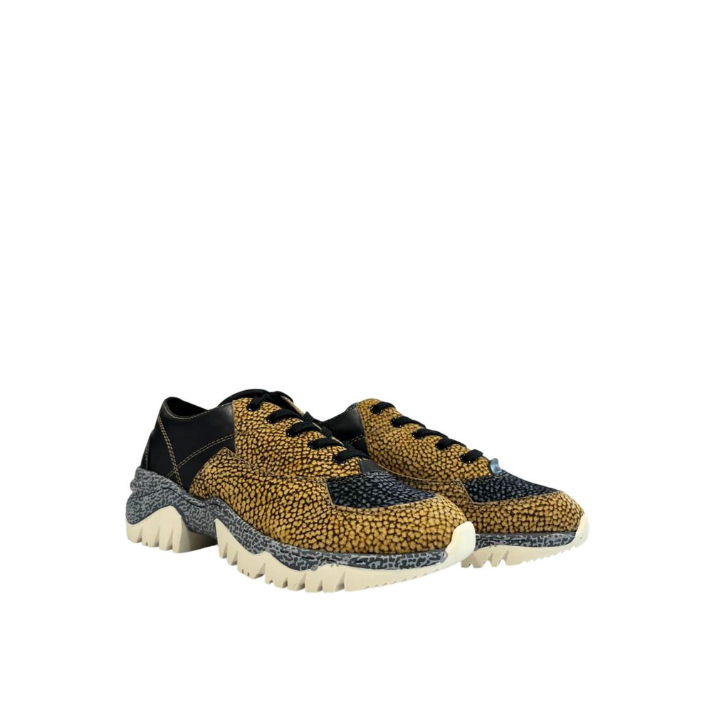 Beige Leather Women Sneaker