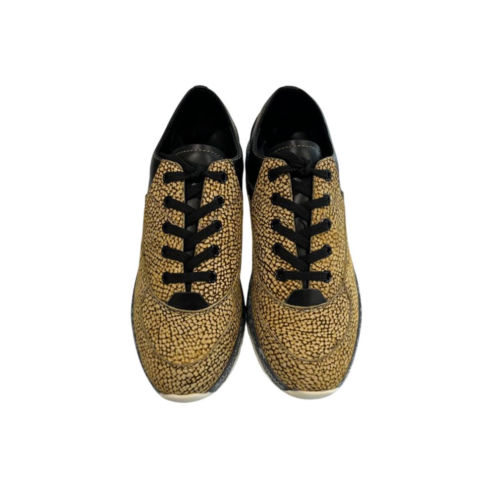 Beige Leather Women Sneaker