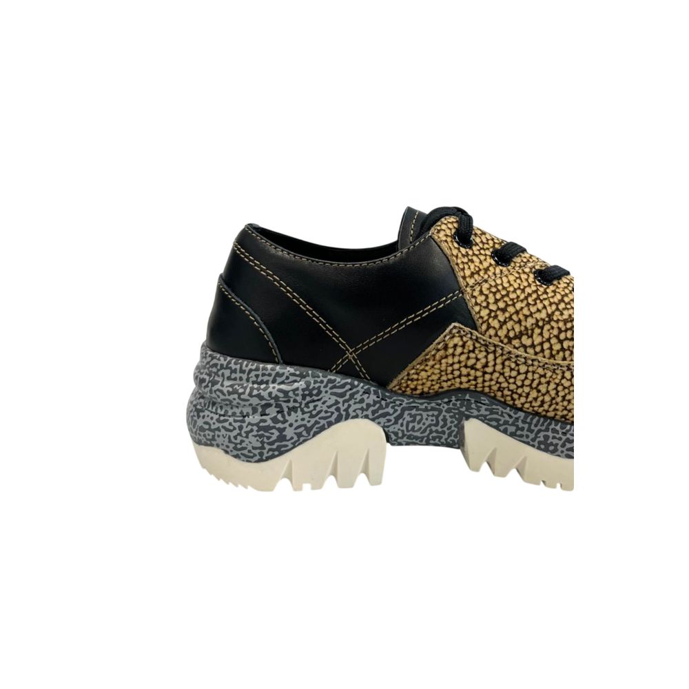 Beige Leather Women Sneaker