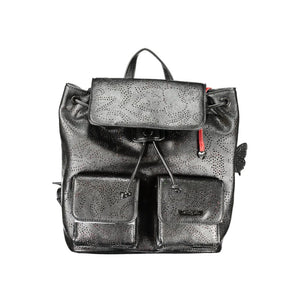 Desigual Black Polyurethane Women's Mini Backpack