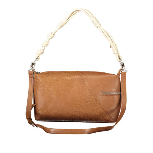 Desigual Marrone Polyurethane Women's Shoulder Bag