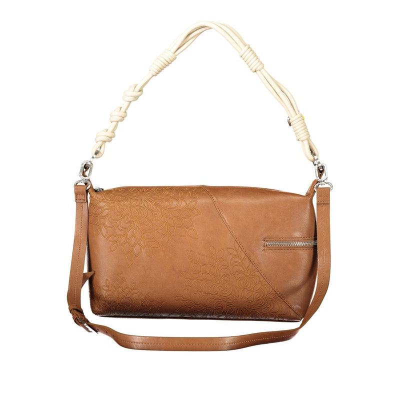 Desigual Marrone Polyurethane Women's Shoulder Bag