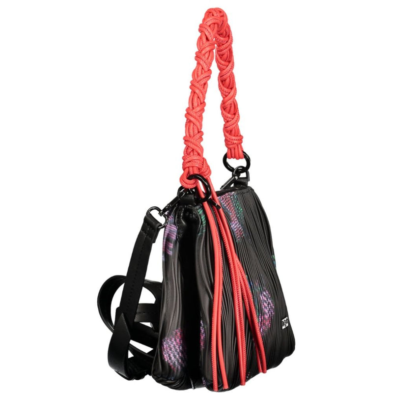 Desigual Nero Poliuretano Women Handbag