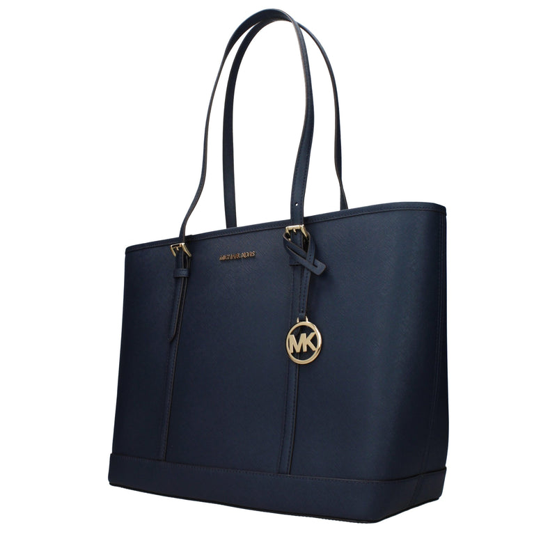 Michael Kors Blue Leather Shoulder Bag