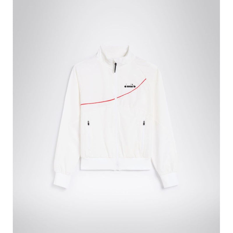 Diadora White Polyamide Shell Jacket