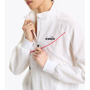 Diadora White Polyamide Shell Jacket