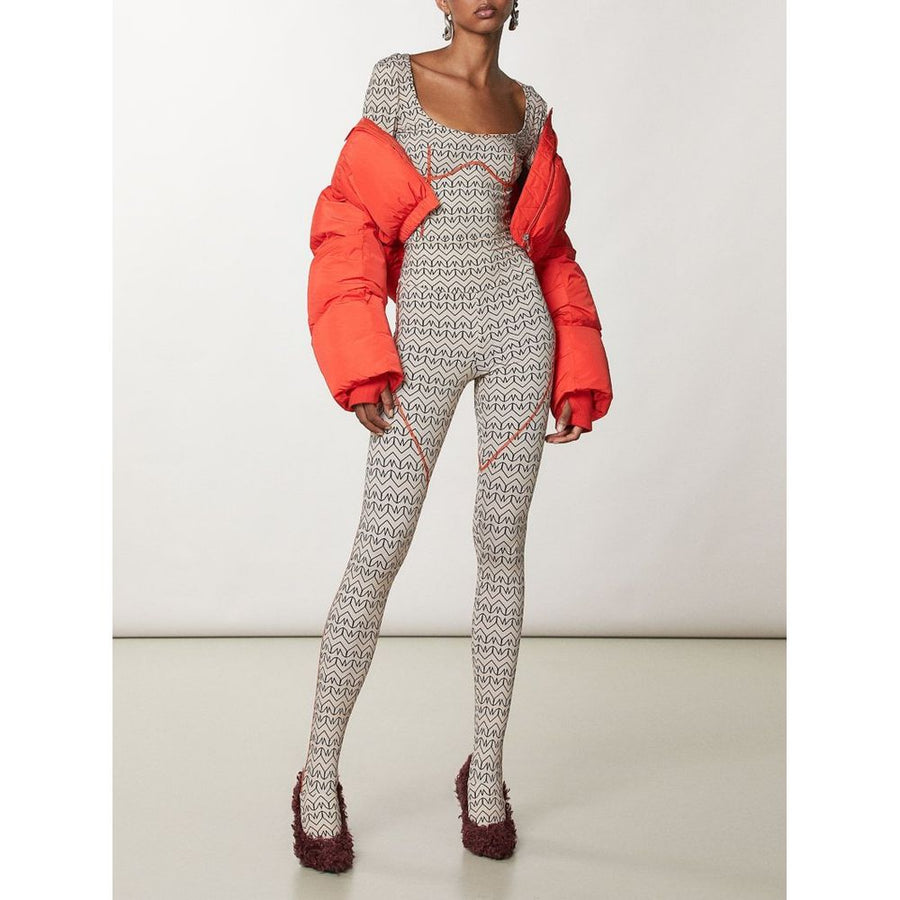 Patrizia Pepe Bicolor Polyamide Leggings