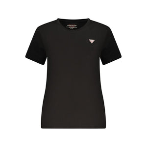 Guess Jeans Black Cotton Women T-Shirt