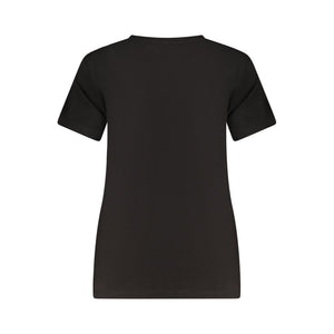 Guess Jeans Black Cotton Women T-Shirt