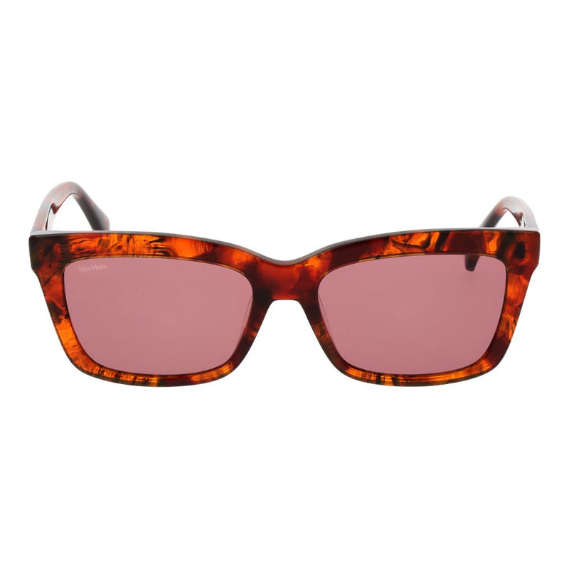 Max Mara tortoiseshell plastic sunglasses with pink tinted lenses