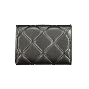 Mario Valentino Black Polyurethane Women's Wallet