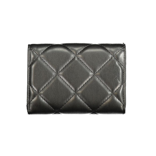 Mario Valentino Black Polyurethane Women's Wallet