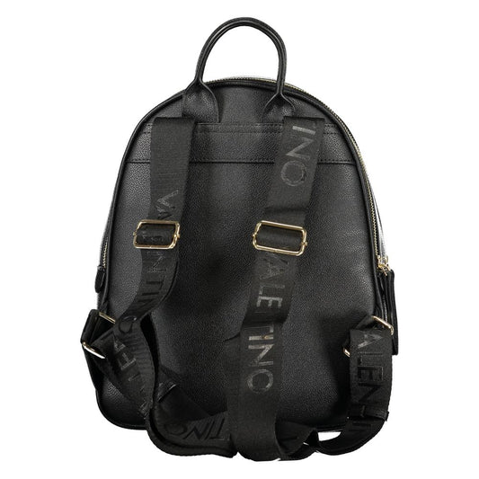Mario Valentino Black Polyurethane Women's Backpack