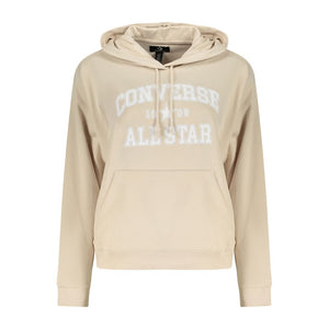 Converse Beige Cotton Women's Hoodie