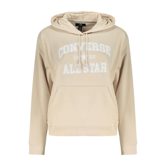 Converse Beige Cotton Women's Hoodie