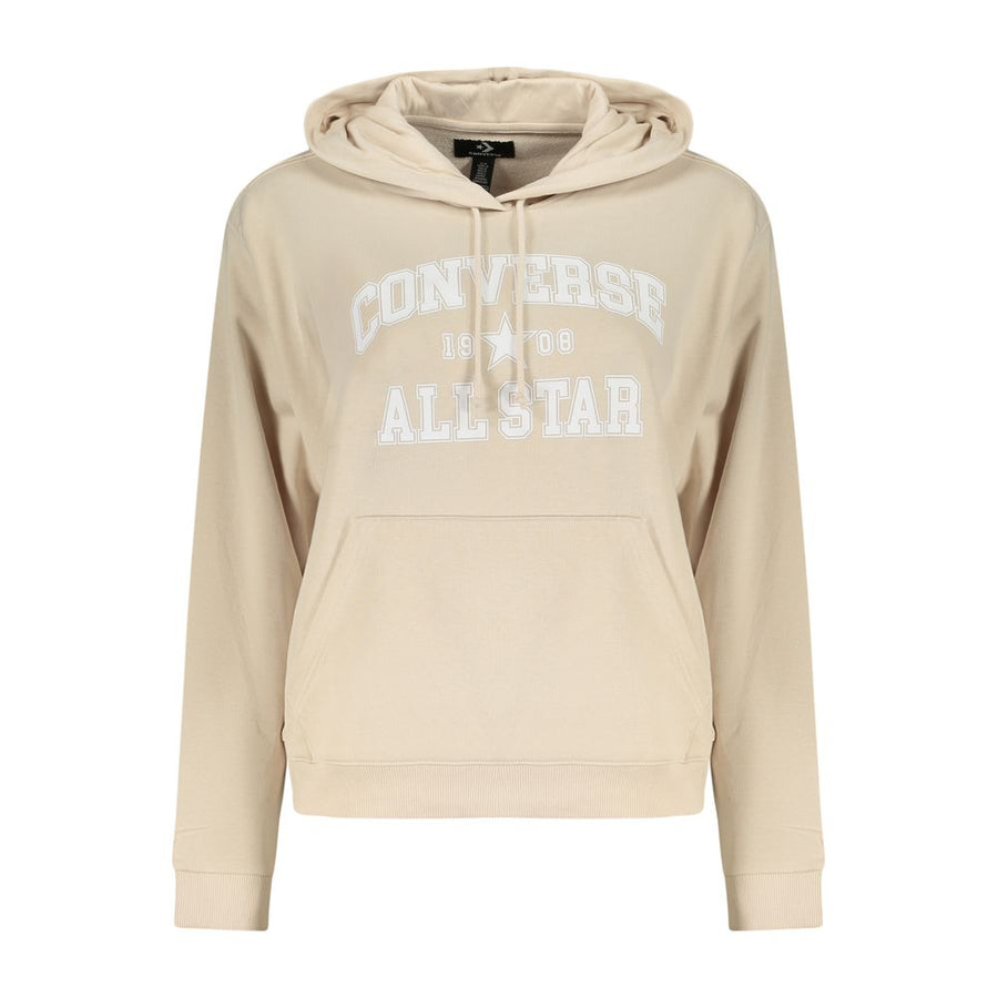 Converse Beige Cotton Women's Hoodie