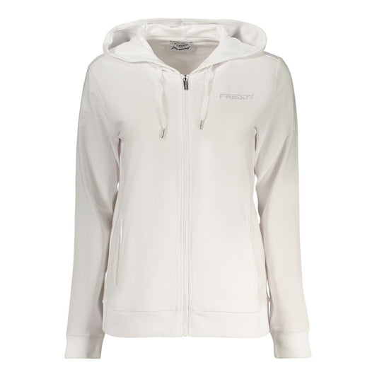 Freddy White Cotton Women's Hoodie