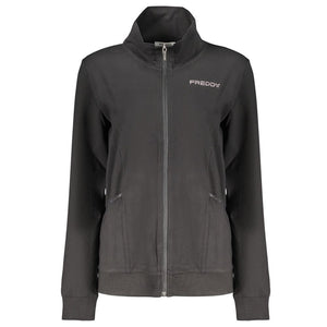 Freddy Black Cotton Women's Sweatshirt