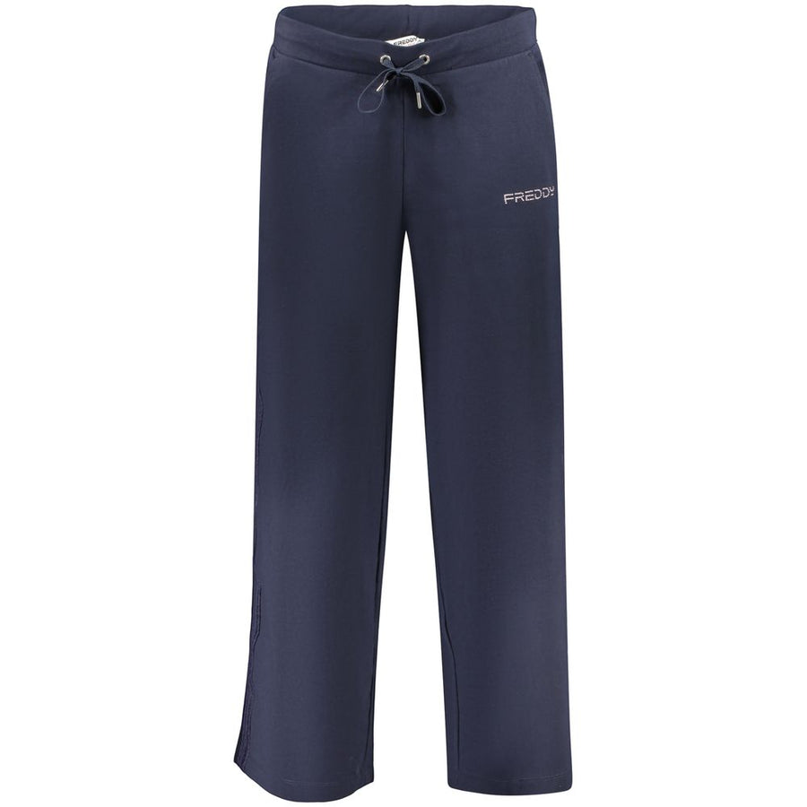 Freddy Blue Cotton Women's Trouser
