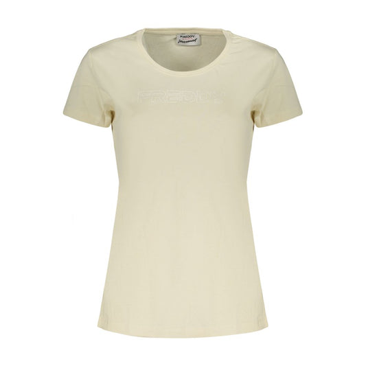 Freddy Beige Cotton Women's T-Shirt