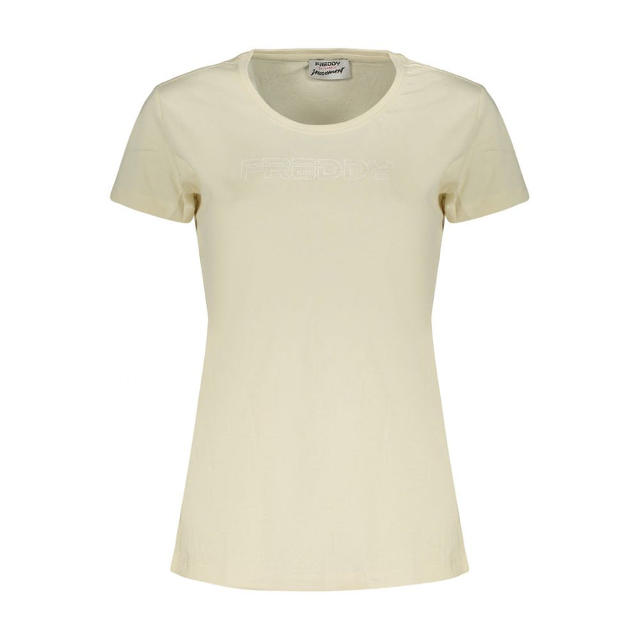 Freddy Beige Cotton Women's T-Shirt