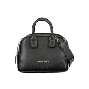 Mario Valentino Black Synthetic Leather Women's Bag with Shoulder Strap